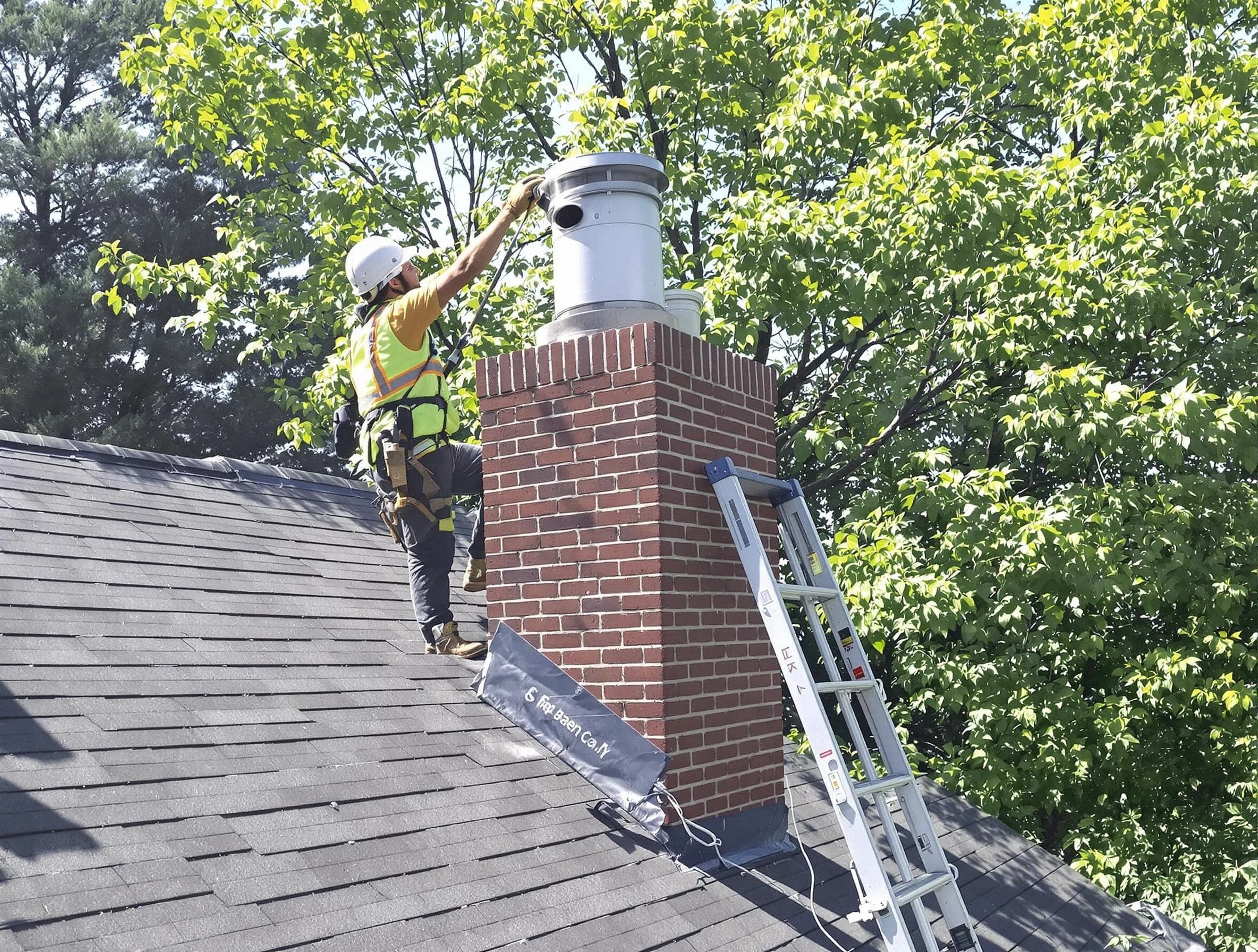 Chimney liner inspection by Johnston Chimney Sweep in Johnston, RI