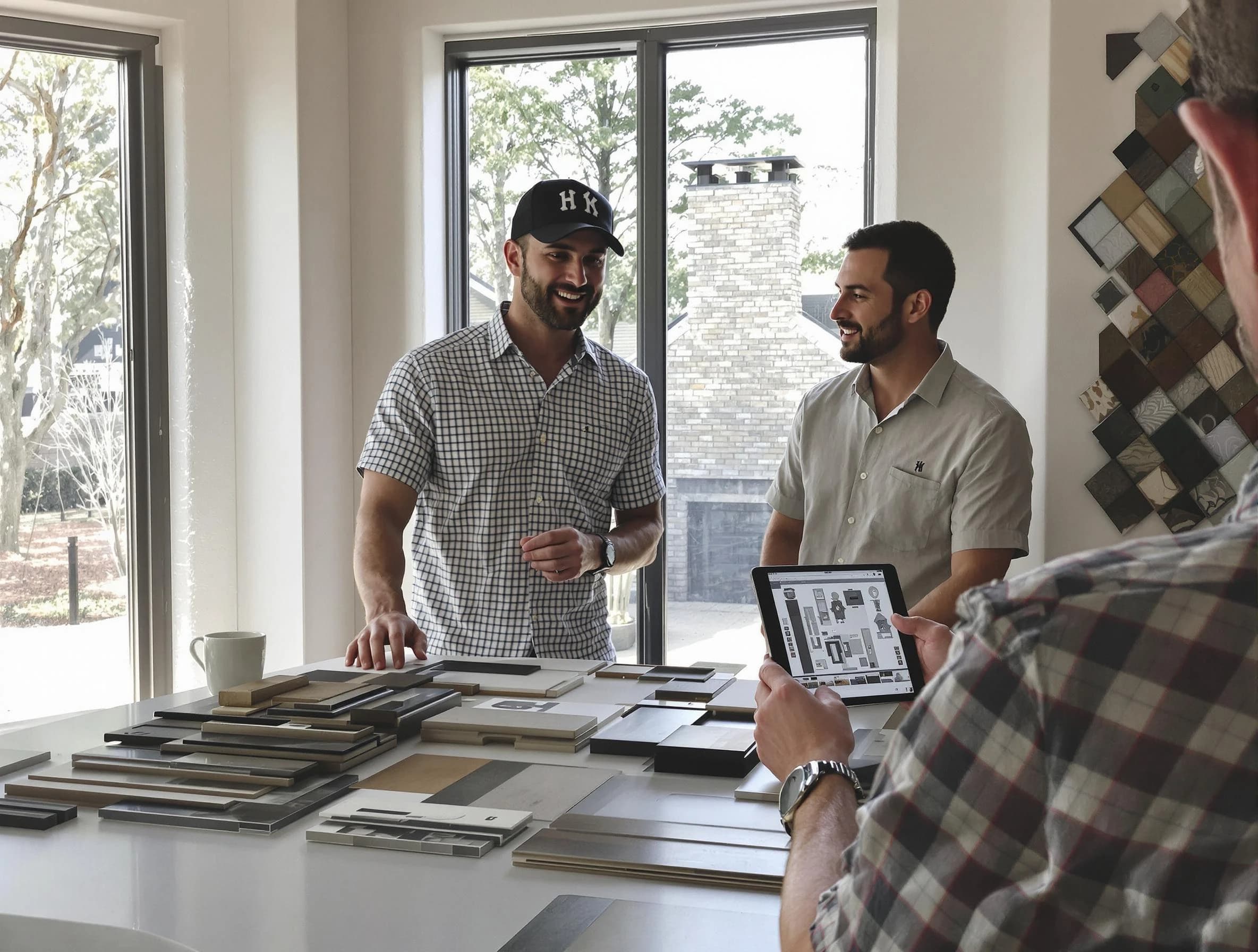 Johnston Chimney Sweep remodeling a chimney and fireplace in Johnston, RI