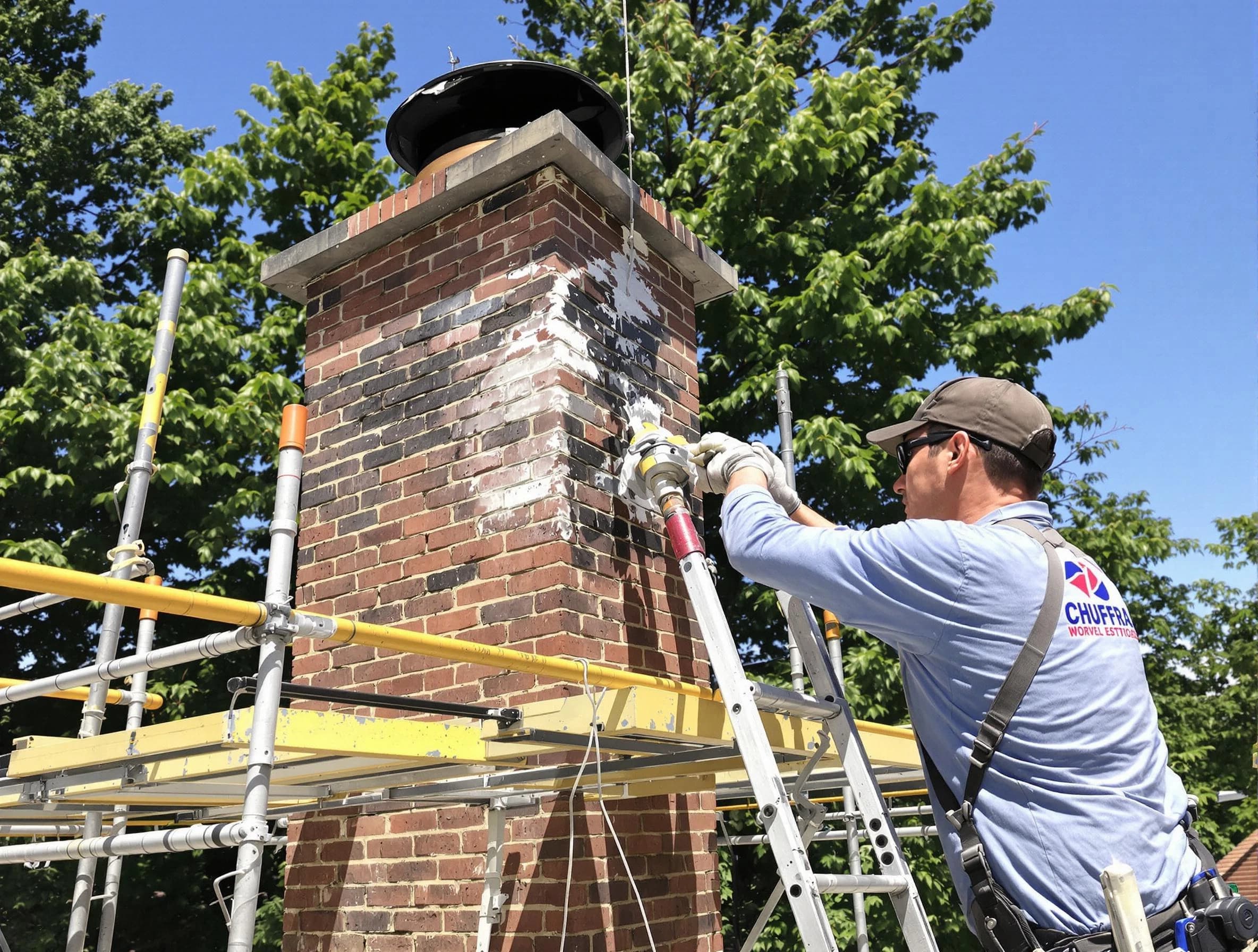 Structural chimney repair by Johnston Chimney Sweep in Johnston, RI