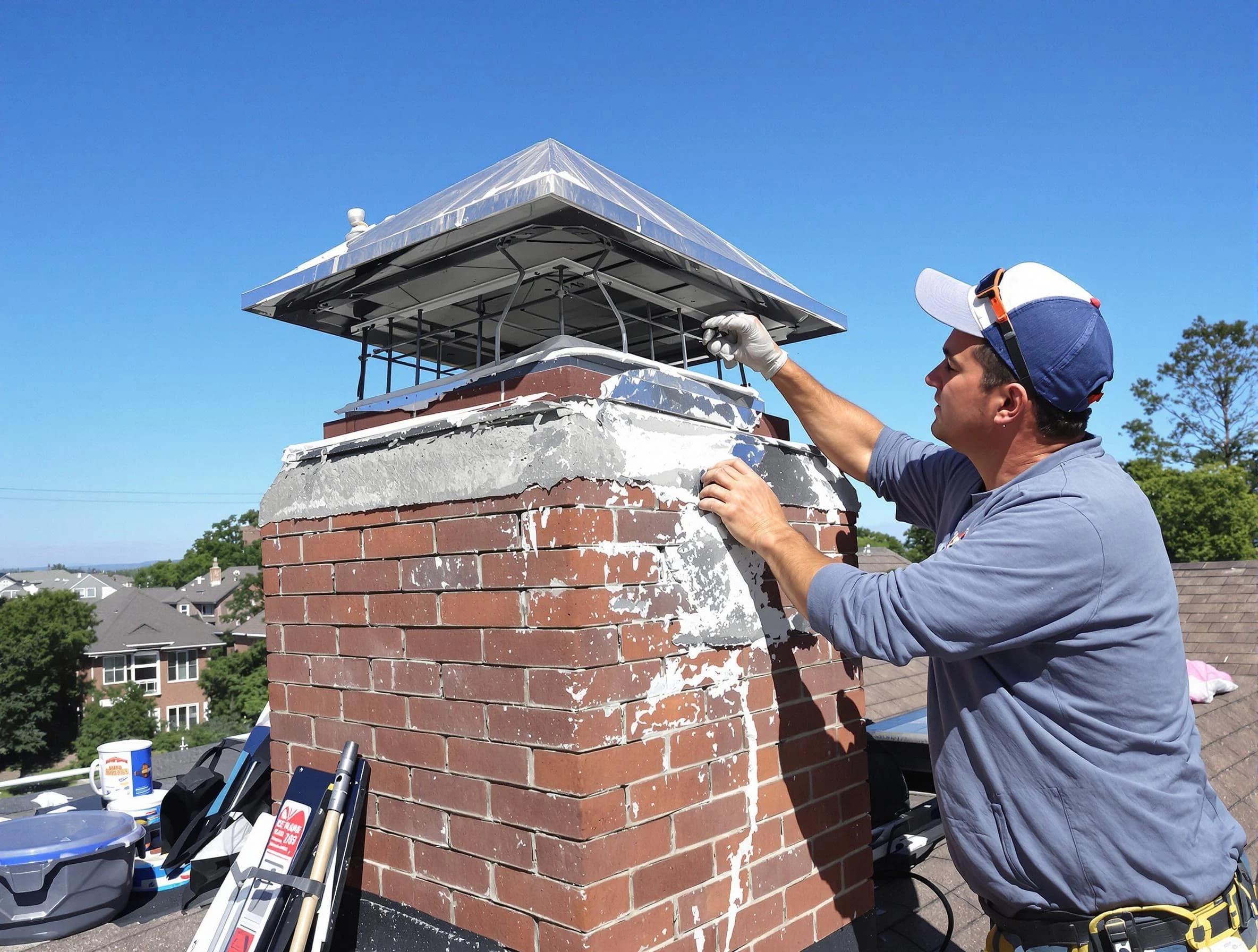 Chimney Crown Services service in Johnston, RI