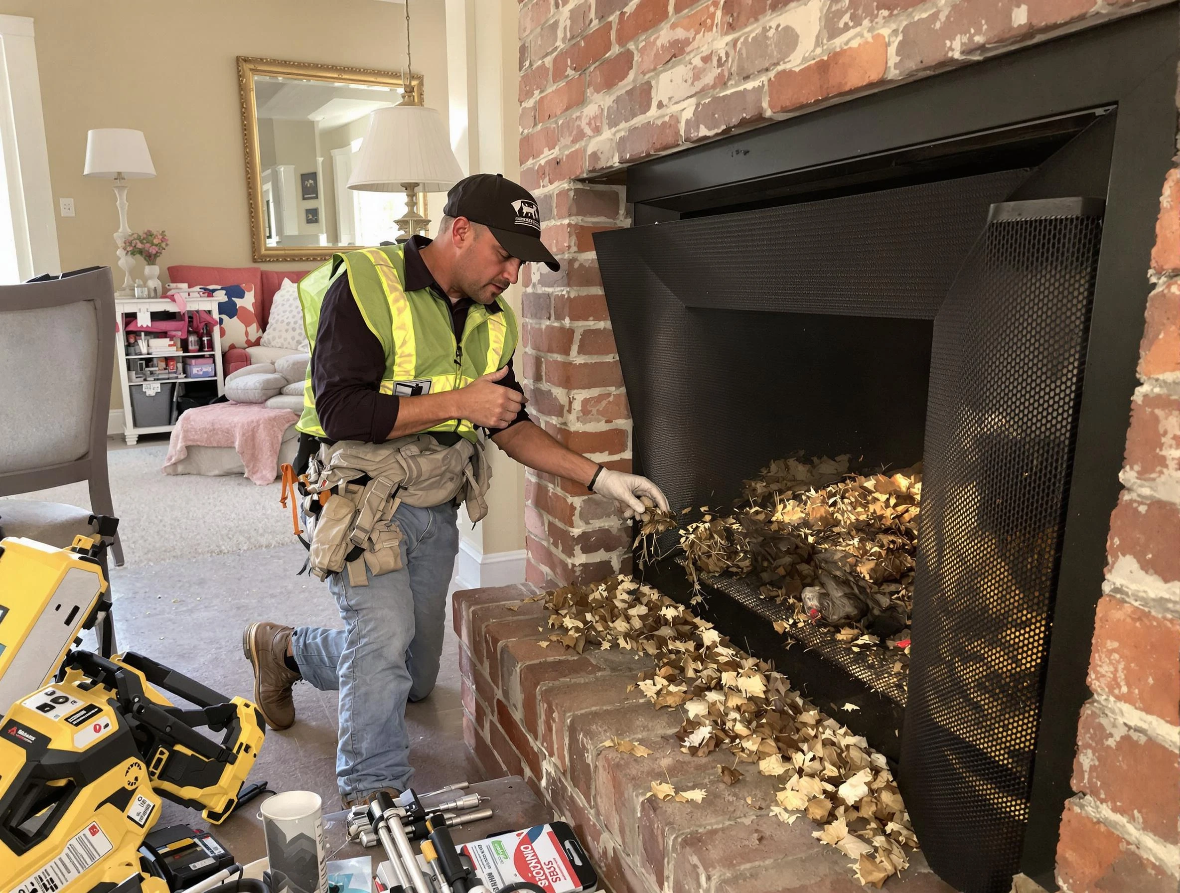 Safe screening installation by Johnston Chimney Sweep in Johnston, RI