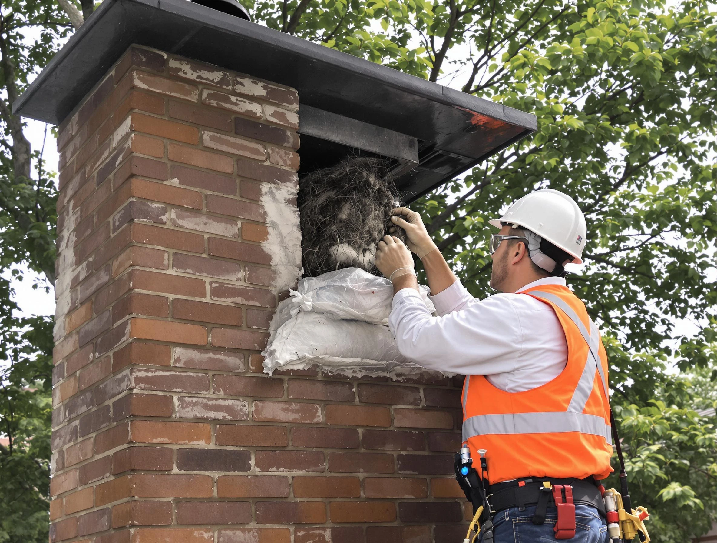 Humane removal of debris and animals by Johnston Chimney Sweep in Johnston, RI