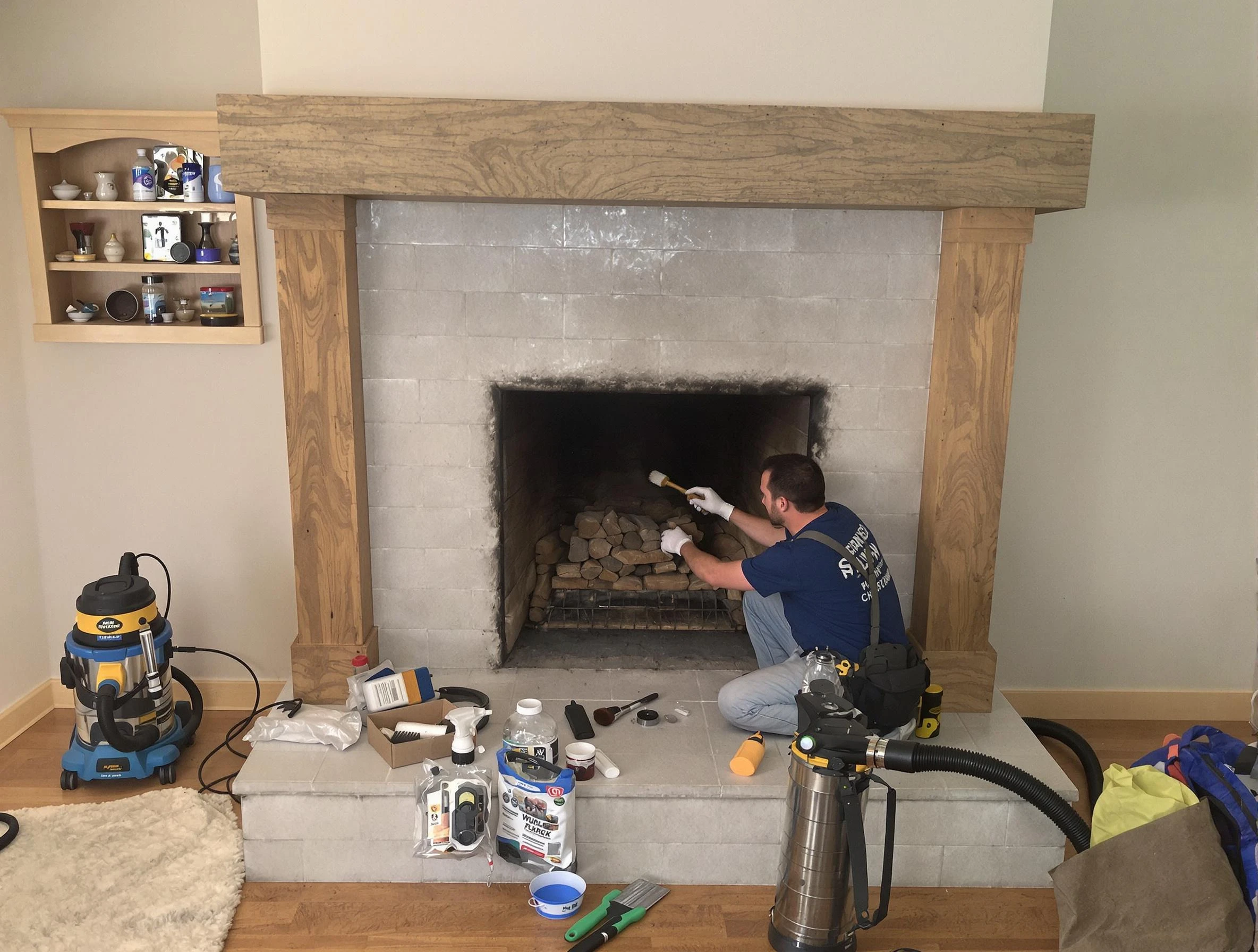 Detailed creosote removal process by Johnston Chimney Sweep in Johnston, RI